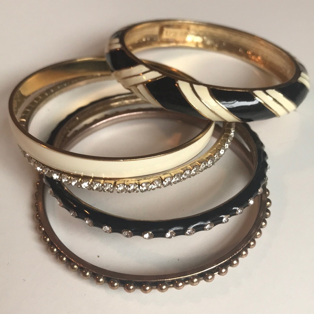 Set of five J.Crew bangles